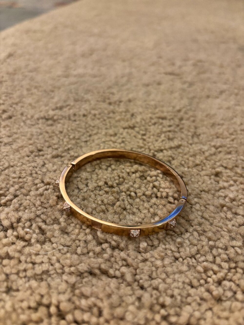 Rose Gold Swarovski Tactic Bangle